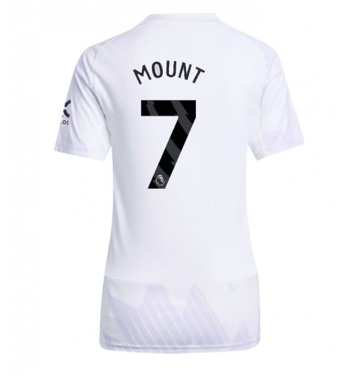 Ženske Nogometnih dresov Manchester United Mason Mount #7 Gostujoči 2025-26 Kratki rokavi Ženske Nogometnih dresov Manchester United Mason Mount #7 Gostujoči 2025-26 Kratki rokavi